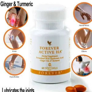 Forever Active HA: Ginger & Turmeric Supplement for  Joint Health