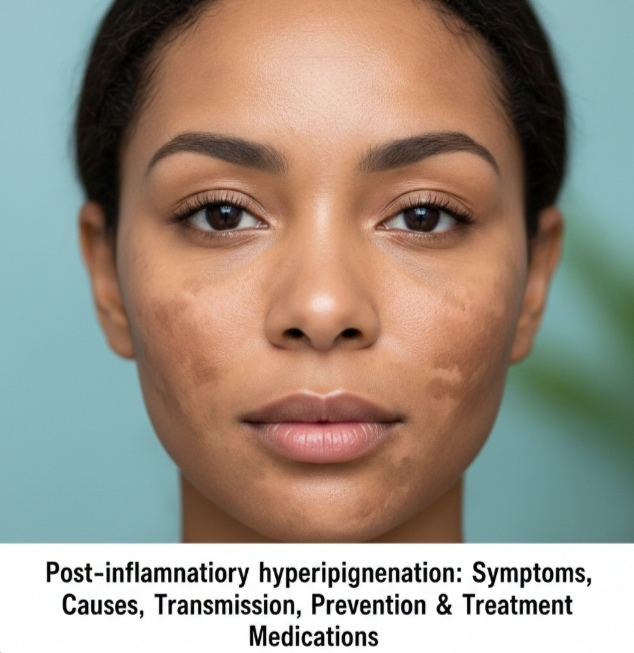 Post-inflammatory hyperpigmentation: Symptoms, Causes, Transmission, Prevention & Treatment Medications