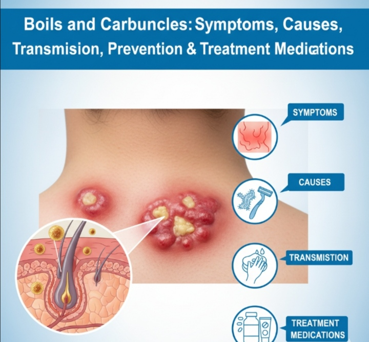 Boils and Carbuncles: Symptoms, Causes, Transmission, Prevention & Treatment Medications