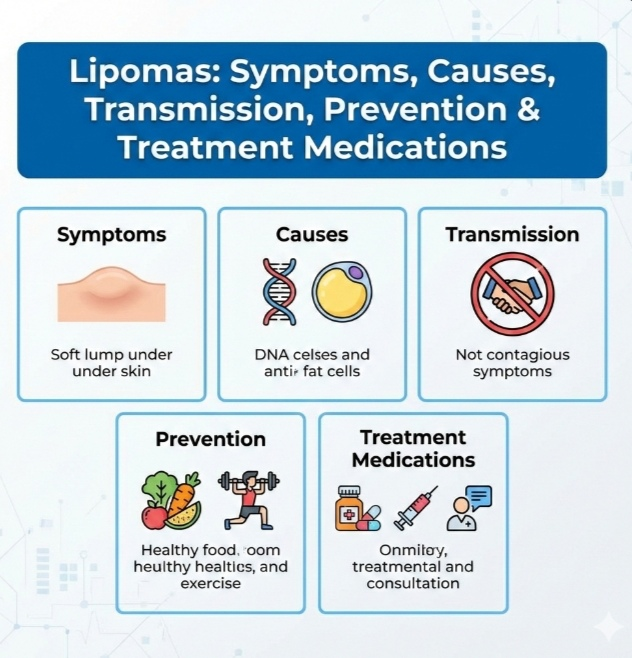 Lipomas: Symptoms, Causes, Transmission, Prevention & Treatment Medications