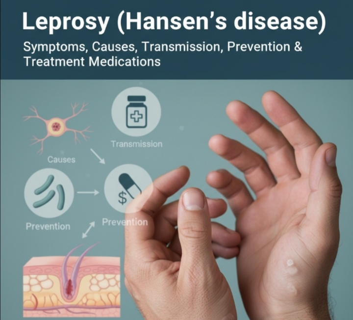 Leprosy (Hansen’s Disease): Symptoms, Causes, Transmission, Prevention & Treatment Medications