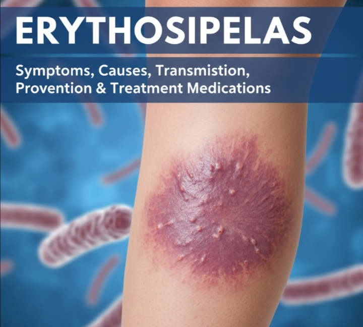 Erysipelas: Symptoms, Causes, Transmission, Prevention & Treatment Medications