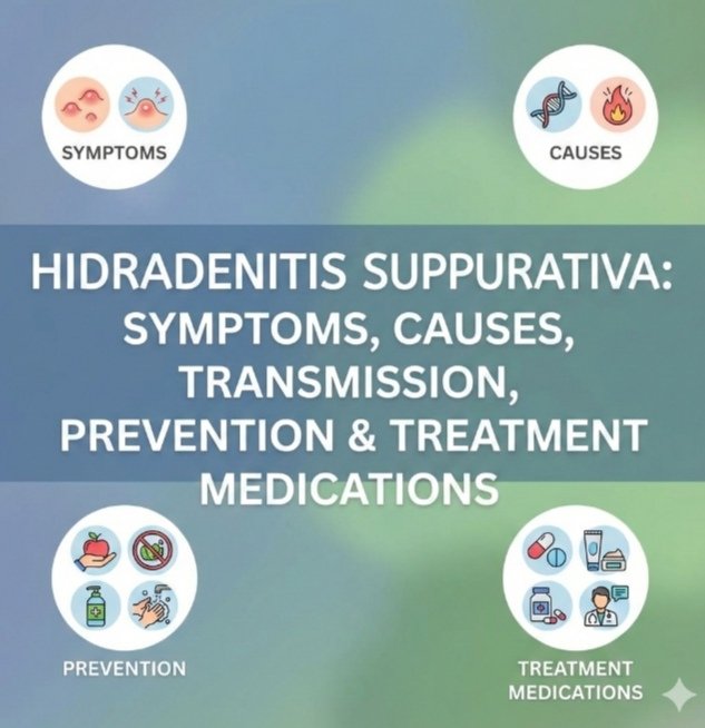 Hidradenitis suppurativa: Symptoms, Causes, Transmission, Prevention & Medications