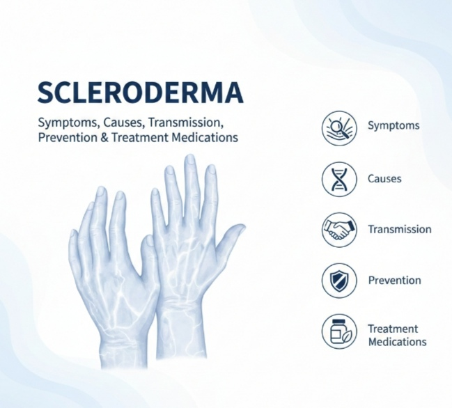 Scleroderma: Symptoms, Causes, Transmission, Prevention & Treatment Medications
