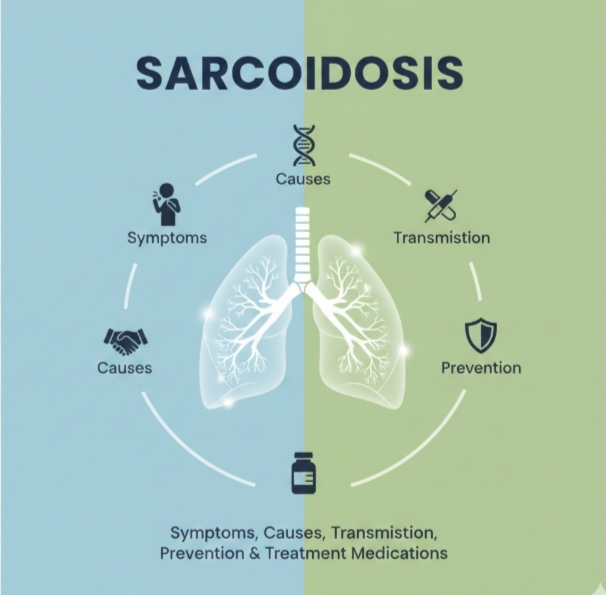 Sarcoidosis: Symptoms, Causes, Transmission, Prevention & Treatment Medications