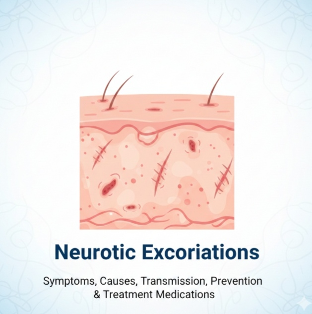 Neurotic excoriations: Symptoms, Causes, Transmission, Prevention & Treatment Medications