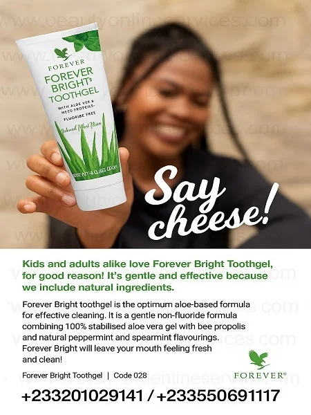 Forever Bright ToothGel: Natural Toothpaste for Fresh Breath, Healthy Gums and Strong Teeth