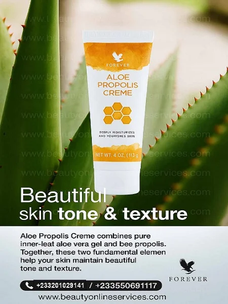 Forever Aloe Propolis Creme: Natural Moisturizer for Dry Skin, Acne, and Irritation Relief