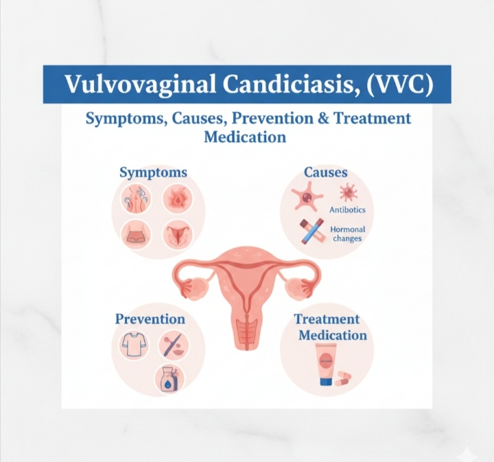 Vulvovaginal Candidiasis, (VVC): Symptoms, Causes, Prevention & Treatment Medication