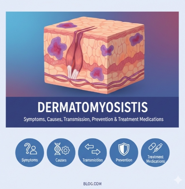 Dermatomyositis: Symptoms, Causes, Transmission, Prevention & Treatment Medications